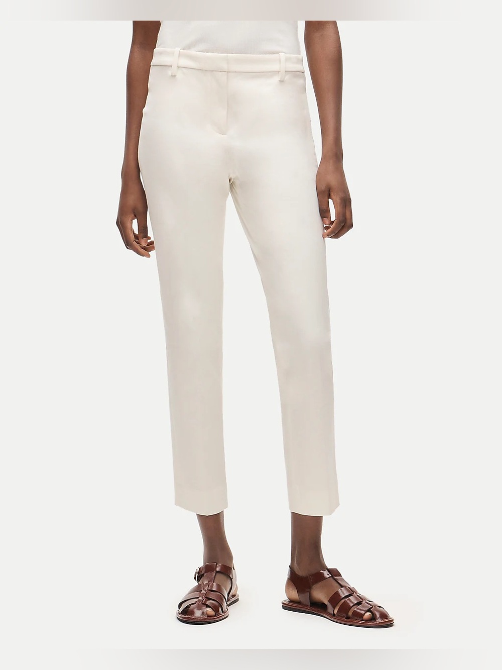 J.Crew Kate Pants Cropped Size 4 Pants Ankle Capri Ivory White